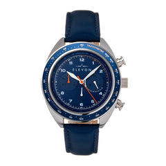 Elevon Bombardier Chronograph Leather-Strap Watch - Blue - ELE127-5 ELE127-5