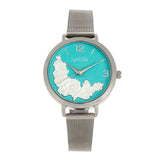 Sophie and Freda Lexington Bracelet Watch - Silver/Turquoise SAFSF5202