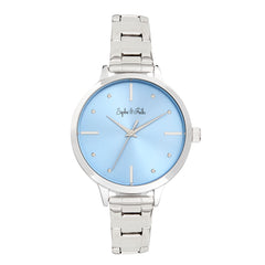 Sophie and Freda Milwaukee Bracelet Watch - Silver/Periwinkle SAFSF5802