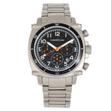 Morphic M83 Series Chronograph Bracelet Watch w/ Date - Silver/Black MPH8301
