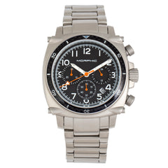 Morphic M83 Series Chronograph Bracelet Watch w/ Date - Silver/Black