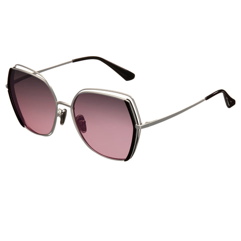 Bertha Remi Polarized Glasses - Silver/Purple BRSBR034PK