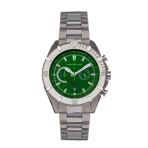 Morphic M94 Series Chronograph Bracelet Watch w/Date - Green - MPH9404 MPH9404