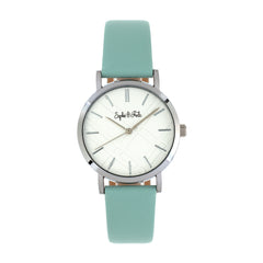 Sophie and Freda Budapest Leather-Band Watch - Teal