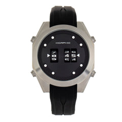 Morphic M76 Series Drum-Roll Strap Watch - Silver/Black