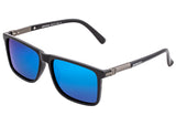 Breed Caelum Polarized Sunglasses - Black/Blue BSG063BL