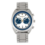 Breed Racer Chronograph Bracelet Watch w/Date - Silver/Blue BRD8502