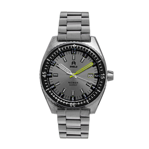 Shield Nitrox Bracelet Watch w/Date - Grey - SLDSH114-4 SLDSH114-4