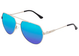 Sixty One Costa Polarized Sunglasses - Silver/Blue-Green SIXS111GN