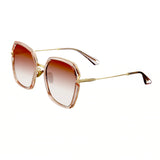 Bertha Teagan Polarized Sunglasses - Pink/Brown BRSBR033BN