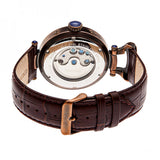 Heritor Automatic Ganzi Semi-Skeleton Leather-Band Watch - Bronze HERHR3308