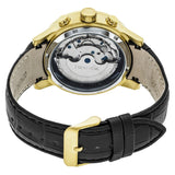 Heritor Automatic Hannibal Semi-Skeleton Leather-Band Watch - Gold/Black HERHR4104