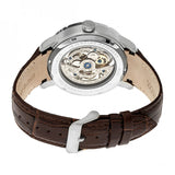 Heritor Automatic Ryder Skeleton Leather-Band Watch - Brown/White HERHR4603