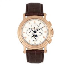 Heritor Automatic Kingsley Leather-Band Watch w/Day/Date - Rose Gold/White HERHR4809