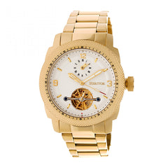 Heritor Automatic Helmsley Semi-Skeleton Bracelet Watch - Gold/White HERHR5003