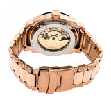 Heritor Automatic Helmsley Semi-Skeleton Bracelet Watch - Rose Gold/Black HERHR5004