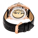 Heritor Automatic Helmsley Semi-Skeleton Leather-Band Watch - Rose Gold/Black HERHR5009