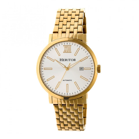 Heritor Automatic Bristol Bracelet Watch w/Date - Gold/Silver HERHR5303