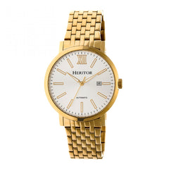Heritor Automatic Bristol Bracelet Watch w/Date - Gold/Silver