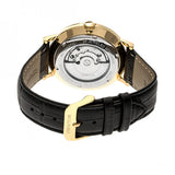 Heritor Automatic Bristol Leather-Band Watch w/Date - Gold/Black HERHR5308