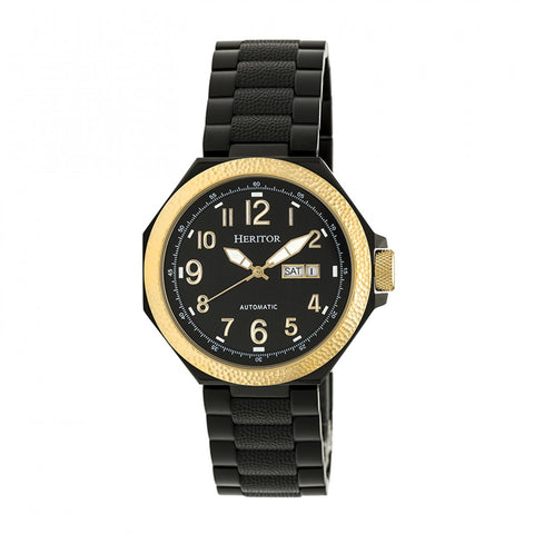 Heritor Automatic Spartacus Bracelet Watch w/Day/Date - Gold/Black HERHR5405