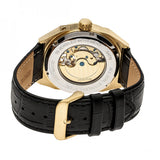 Heritor Automatic Oxford Semi-Skeleton Leather-Band Watch - Gold/Black HERHR5504
