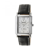 Heritor Automatic Frederick Leather-Band Watch - Silver HERHR6101