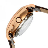 Heritor Automatic Edmond Leather-Band Watch w/Date - Rose Gold/Black HERHR6205