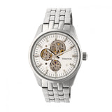 Heritor Automatic Stanley Semi-Skeleton Bracelet Watch - Silver HERHR6501