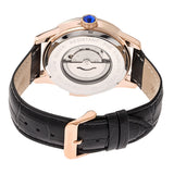 Heritor Automatic Prescott Leather-Band Watch w/ Day/Date - Rose Gold/Black HERHR6705