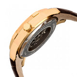 Heritor Automatic Callisto Semi-Skeleton Leather-Band Watch - Gold/Silver HERHR7204