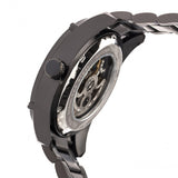 Heritor Automatic Daniels Semi-Skeleton Bracelet Watch - Black HERHR7402
