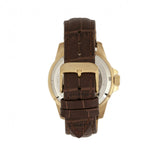 Heritor Automatic Lucius Leather-Band Watch w/Date - Gold/Blue HERHR7810