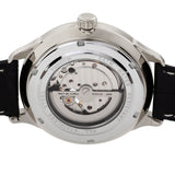 Heritor Automatic Harding Semi-Skeleton Leather-Band Watch - Silver/White HERHR9001