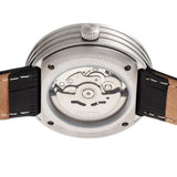 Heritor Automatic Jasper Skeleton Leather-Band Watch - Silver/Black HERHR8704