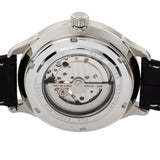 Heritor Automatic Harding Semi-Skeleton Leather-Band Watch - Silver/Black HERHR9002