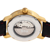 Reign Helios Automatic Leather-Band Watch w/Day/Date - Gold/Black REIRN5706