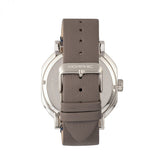 Morphic M62 Series Leather-Band Watch w/Day/Date - Silver/Grey MPH6203