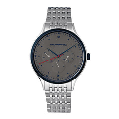 Morphic M65 Series Bracelet Watch w/Day/Date - Silver/Grey