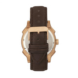 Morphic M68 Series Leather-Band Watch w/ Date - Rose Gold/Brown MPH6804