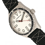 Morphic M69 Series Canvas-Band Watch - Silver MPH6901