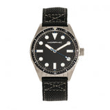 Morphic M69 Series Canvas-Band Watch - Silver/Black MPH6902