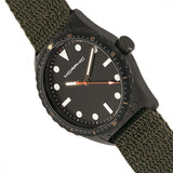 Morphic M69 Series Canvas-Band Watch - Black/Olive MPH6906