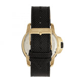 Morphic M70 Series Canvas-Overlaid Leather-Band Watch w/Date - Gold/Black MPH7003