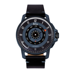 Reign Monarch Automatic Domed Sapphire Crystal Leather-Band Watch - Gunmetal/Black REIRN5206