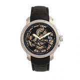 Reign Matheson Automatic Skeleton Dial Leather-Band Watch - Black REIRN5302