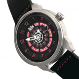 Reign Lafleur Automatic Leather-Band Watch w/Date - Silver/Red REIRN5405