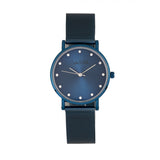 Sophie & Freda Savannah Mesh Bracelet Watch w/Swarovski Crystals - Blue SAFSF4204