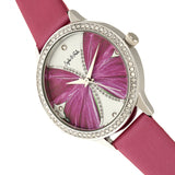 Sophie & Freda Rio Grande Leather-Band w/Swarovski Crystals - Silver/Fuchsia SAFSF4602