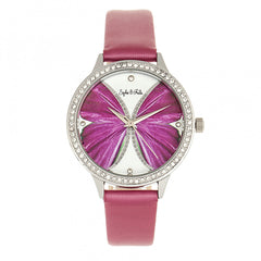 Sophie & Freda Rio Grande Leather-Band w/Swarovski Crystals - Silver/Fuchsia SAFSF4602